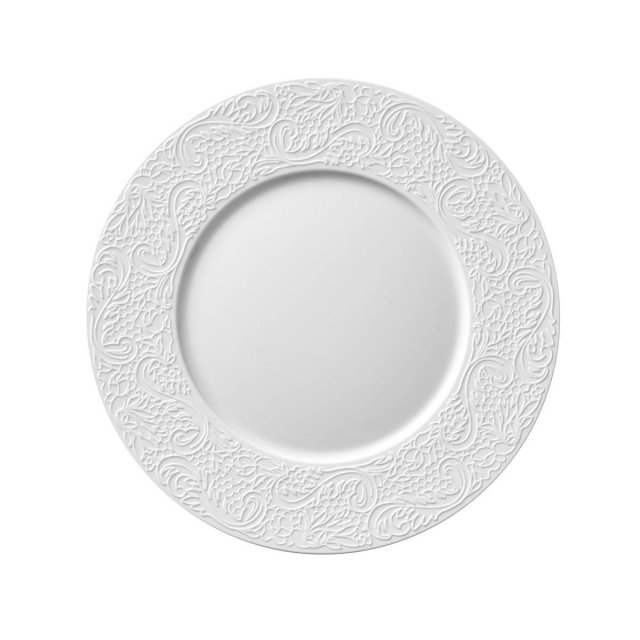 Πιάτο Ρηχό 24cm Degrenne L-Couture Λευκό