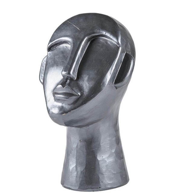 Διακοσμητικό φιγούρα κεφάλι 17x18x30cm Villa Collection Trun dark grey