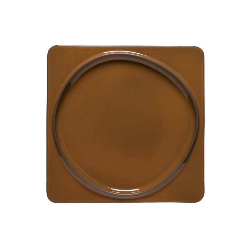 Πιάτο τετρ. ρηχό 27cm Costa Nova Ambar Ecogres® caramel