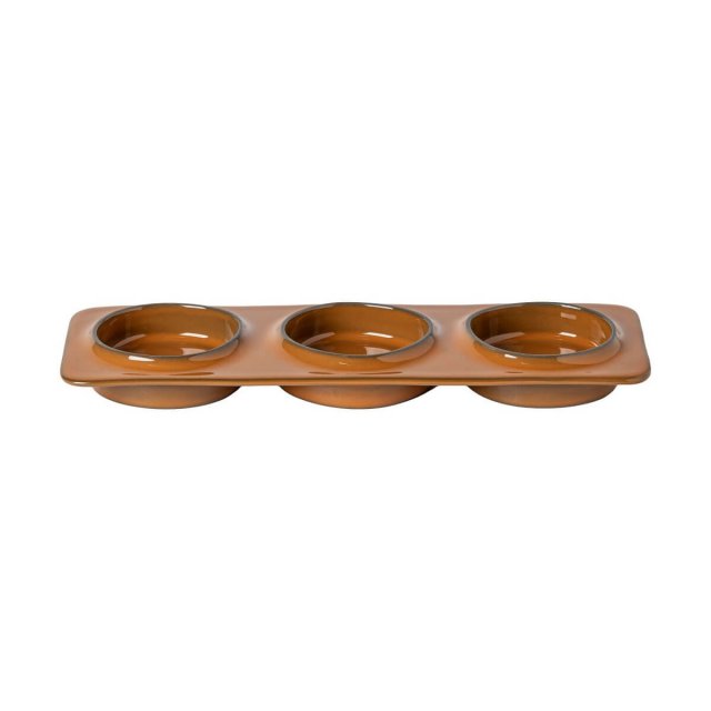 Σκεύος στρογγυλό 3πλο 28cm Costa Nova Ambar Ecogres® caramel