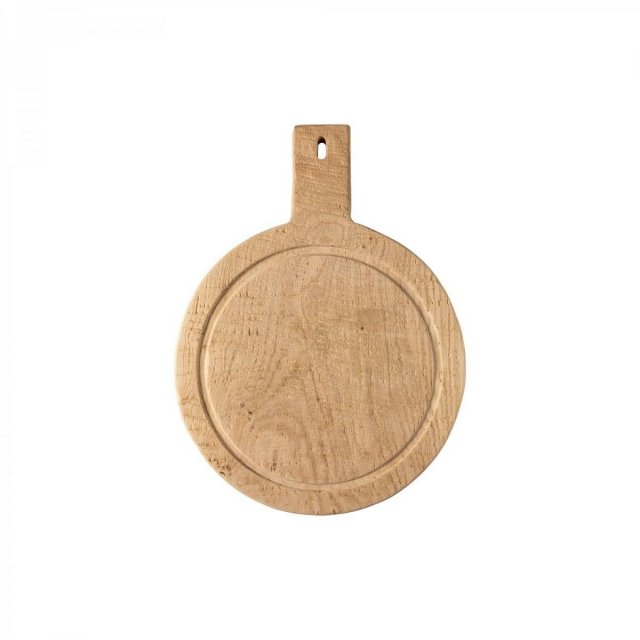 Ξύλινο πλατό Costa Nova Plano - Oak wood round serving board w/ handle 40 cm